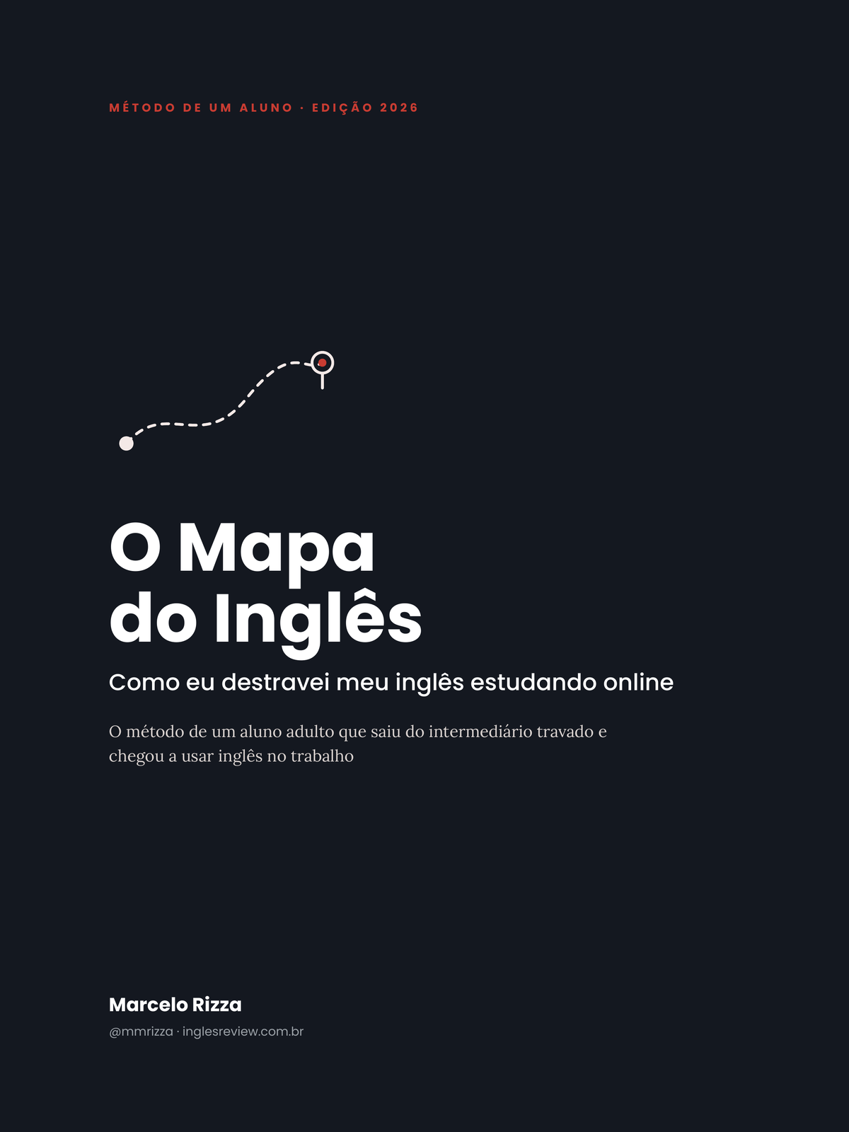 Capa do e-book O Mapa do Ingl&ecirc;s, de Marcelo Rizza